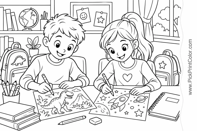For School-Age Kids coloring pages