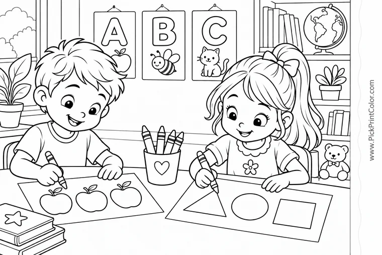 Learning Activity occasion coloring pages