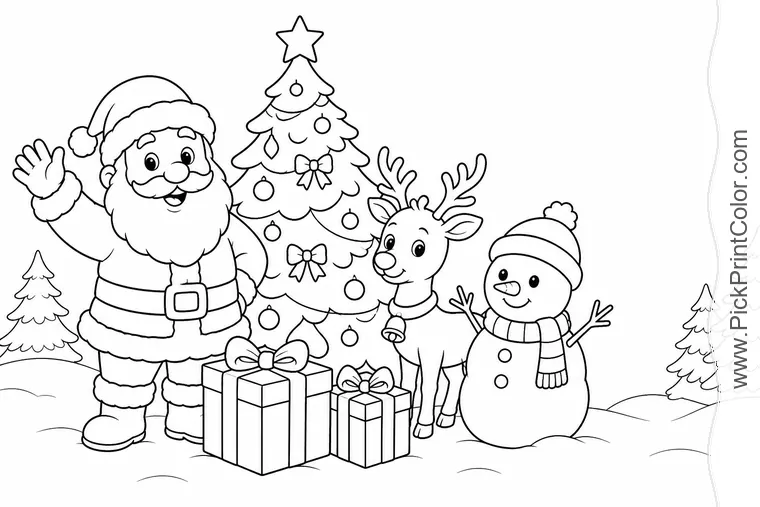Christmas coloring pages