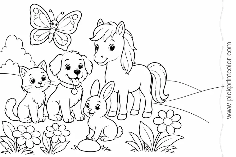 Animals coloring pages