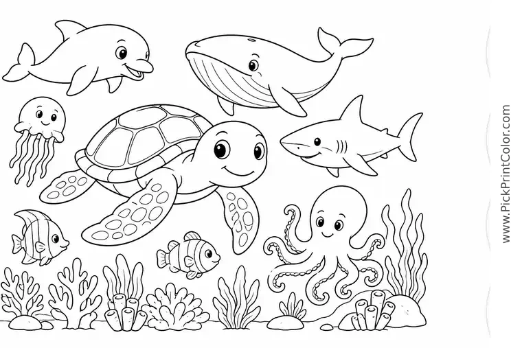 Ocean Animals coloring pages